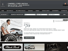 Tablet Screenshot of campbelllincoln.net